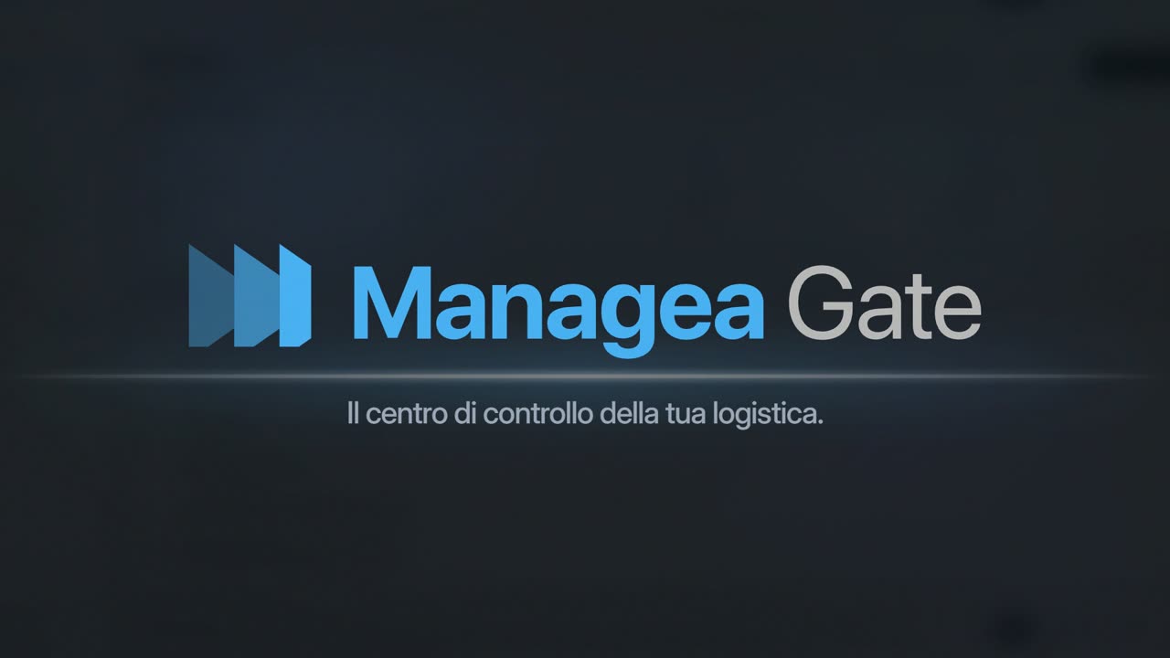 Video di presentazione di Managea Gate, il centro di controllo della tua logistica